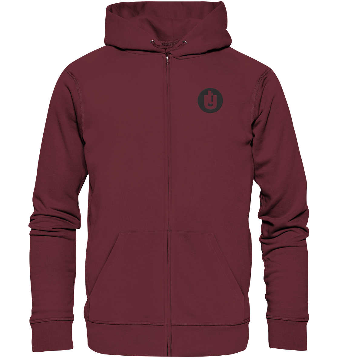Unisex Strickjacke mit gesticktem Logo