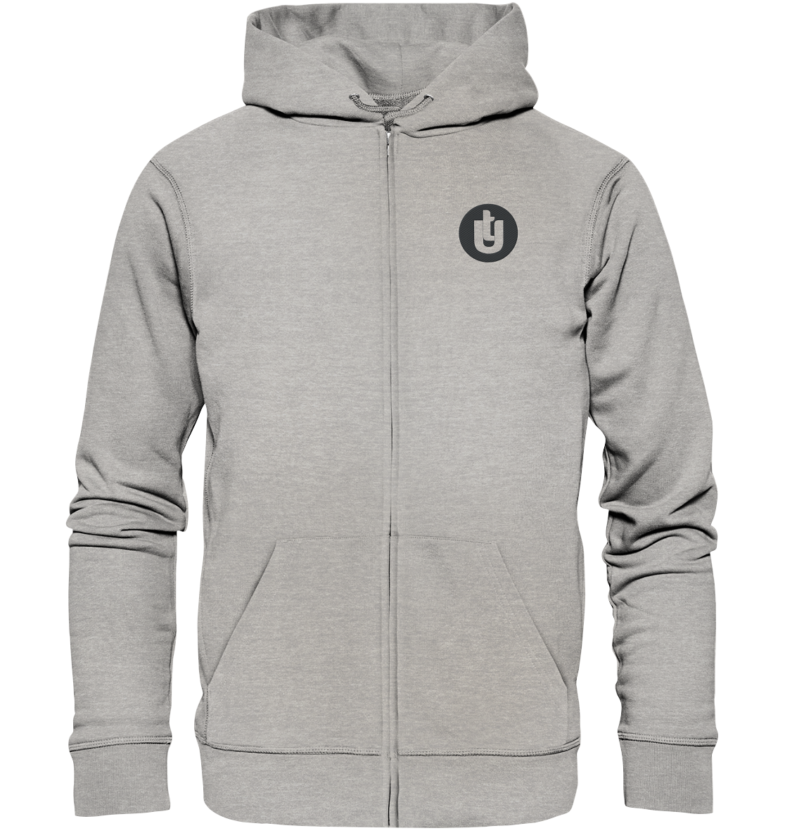 Unisex Strickjacke mit gesticktem Logo