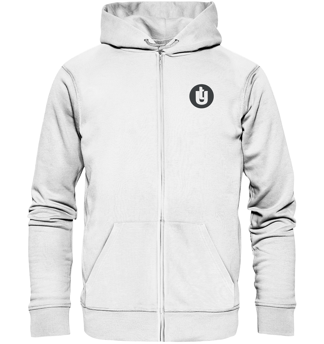 Unisex Strickjacke mit gesticktem Logo